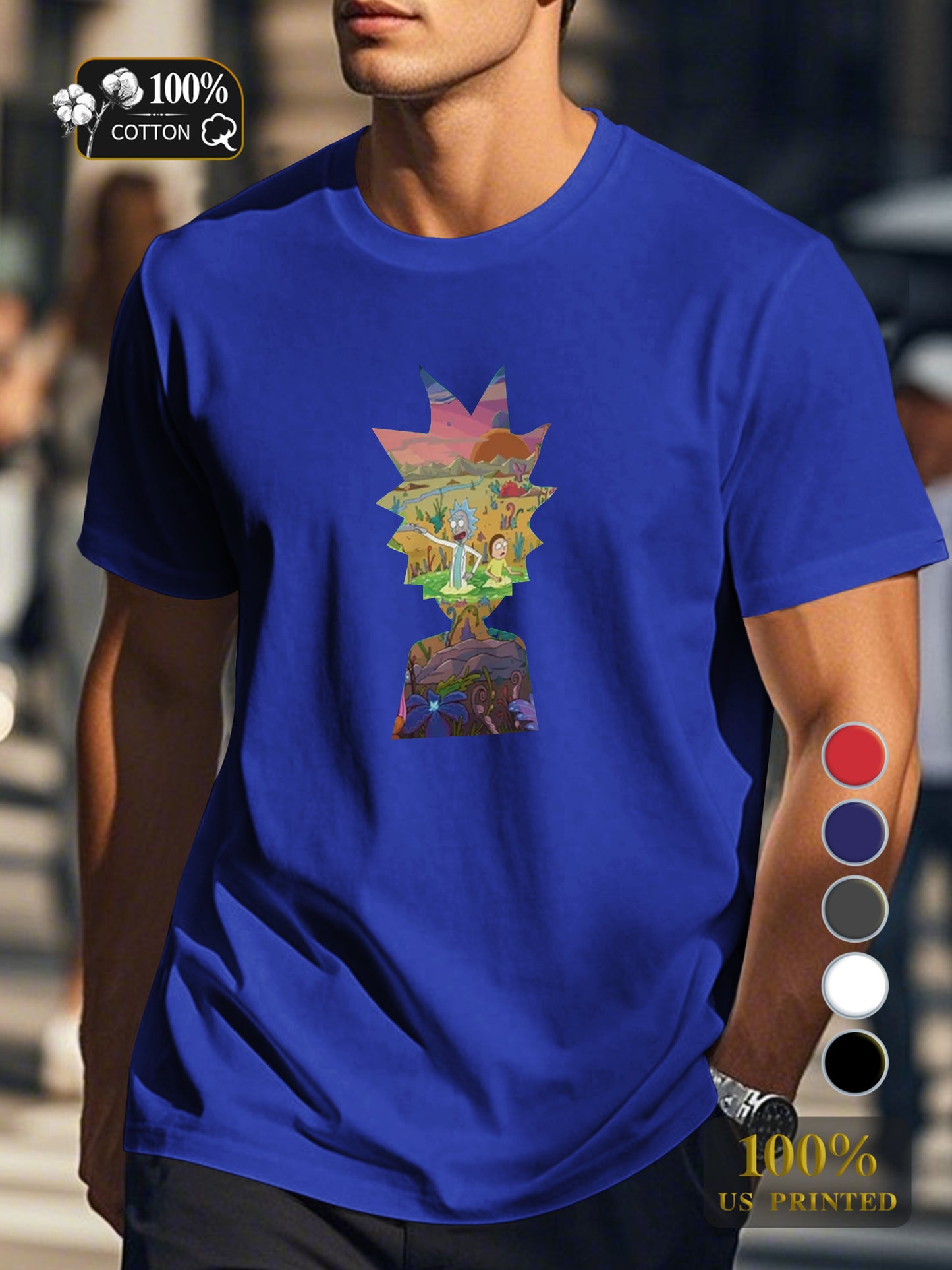 Ys 0718 6 Men's pure cotton Tshirt Comfort Fit