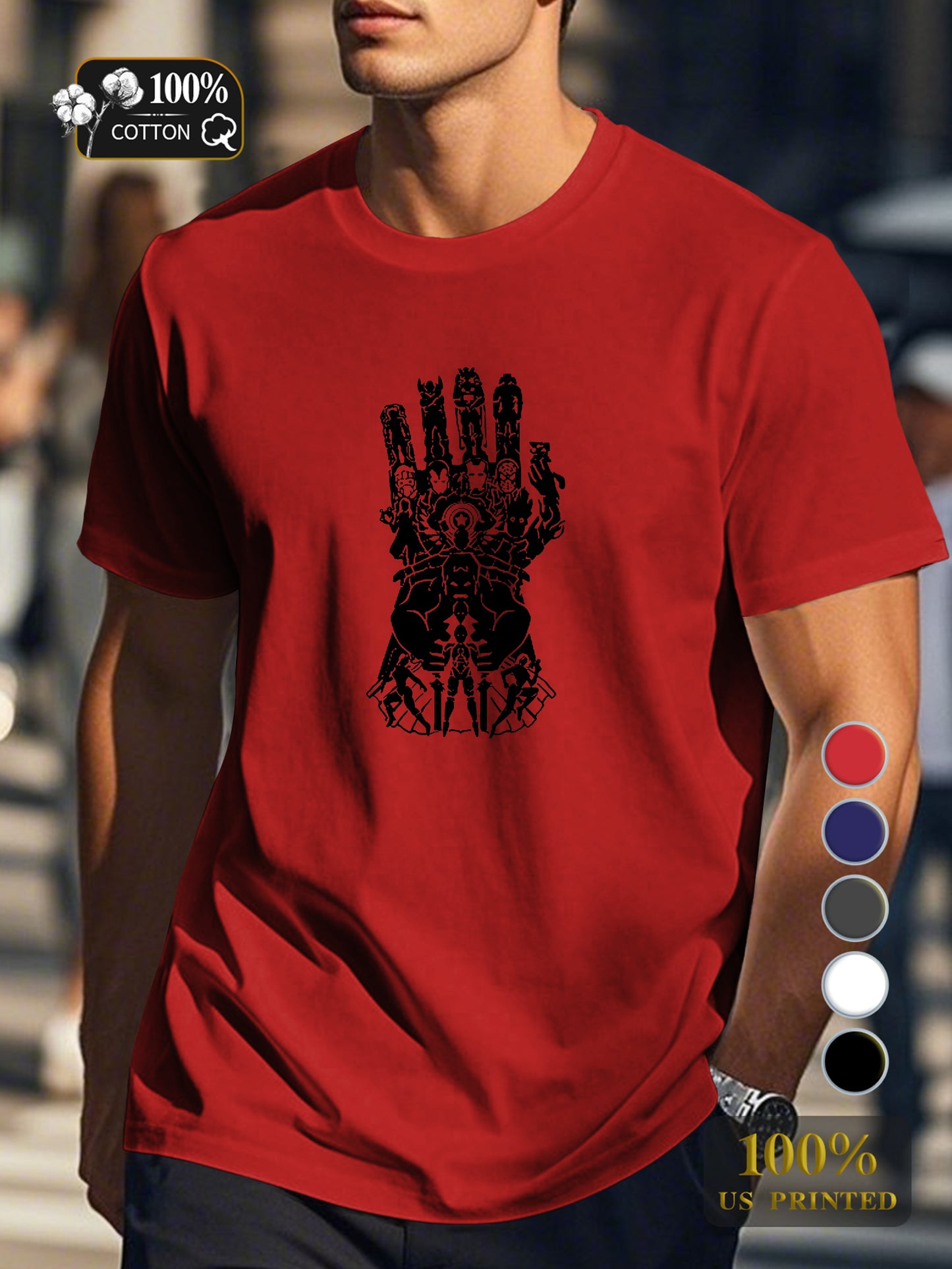 Ys 0718 4 Men's pure cotton Tshirt Comfort Fit