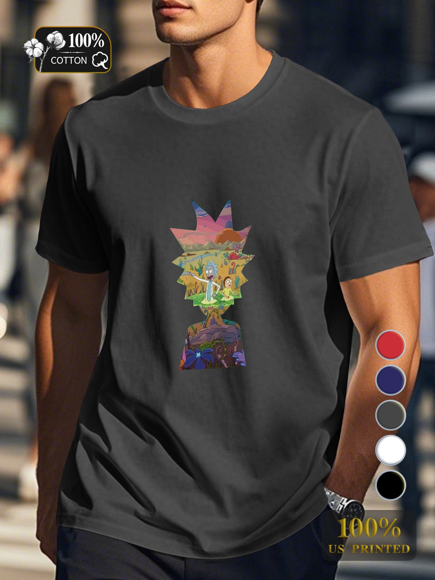 Ys 0718 6 Men's pure cotton Tshirt Comfort Fit
