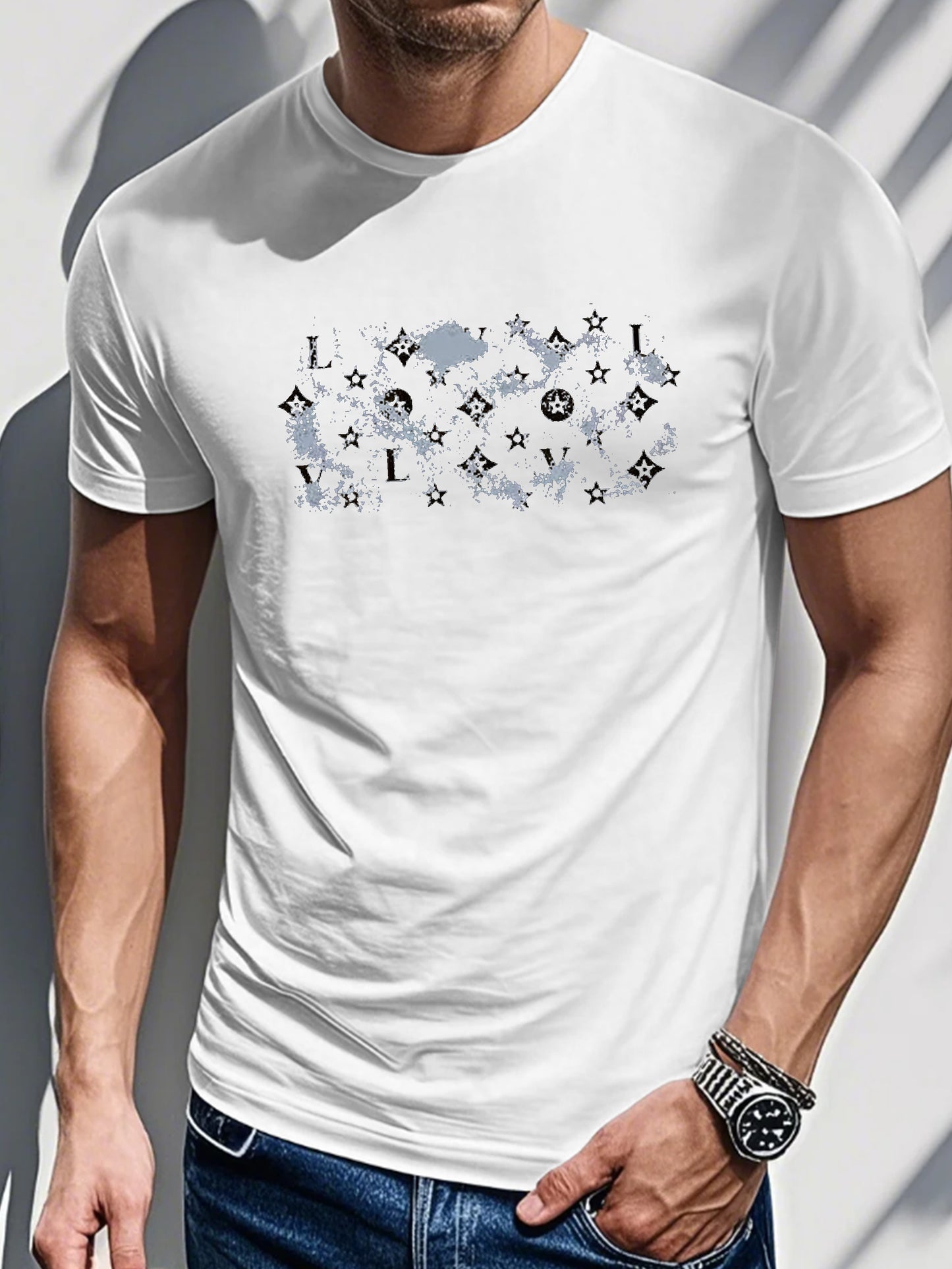 Cx 0711 4 Men's Short Sleeve T-shirt Summer T-shirt Top