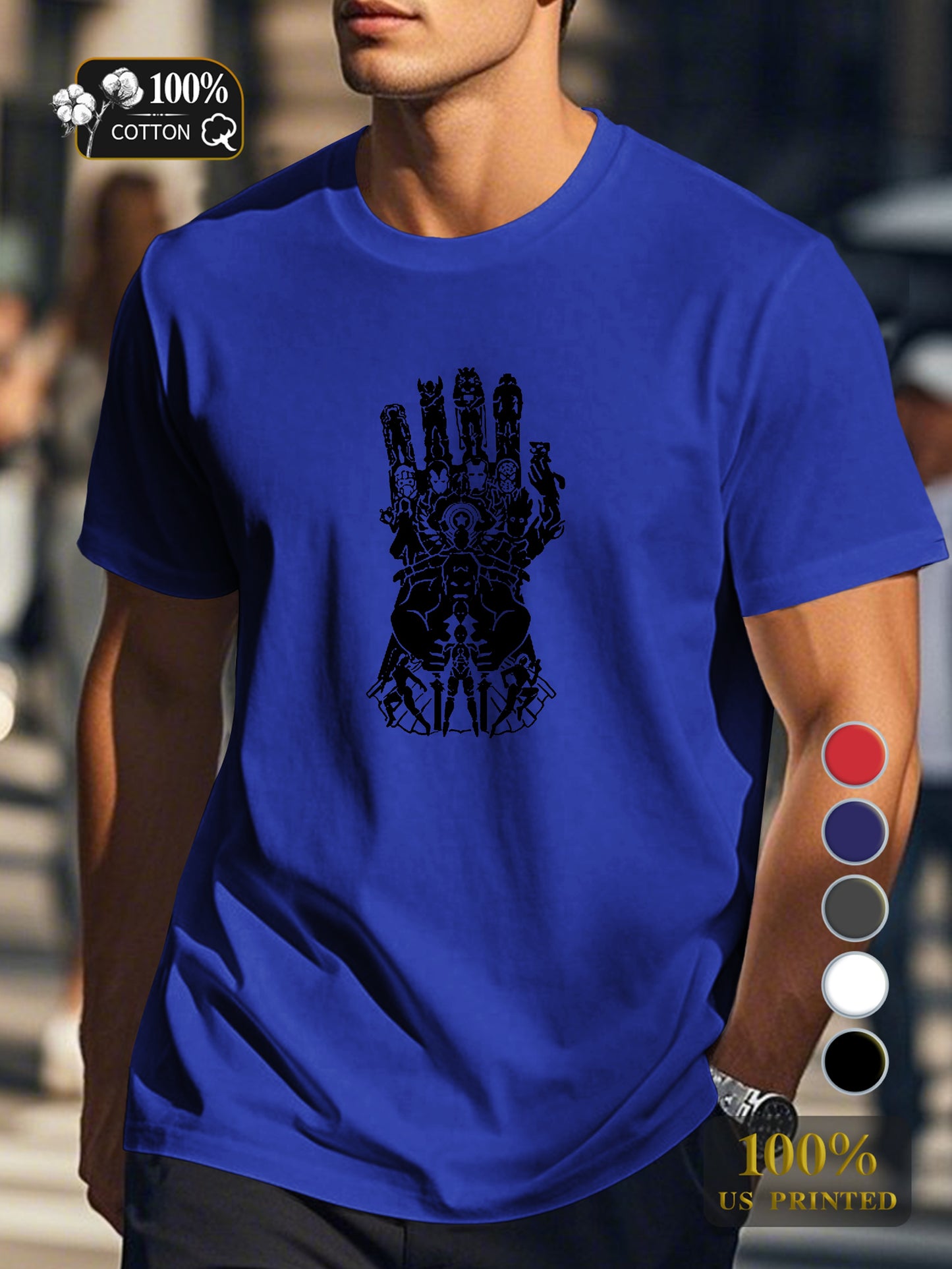 Ys 0718 4 Men's pure cotton Tshirt Comfort Fit