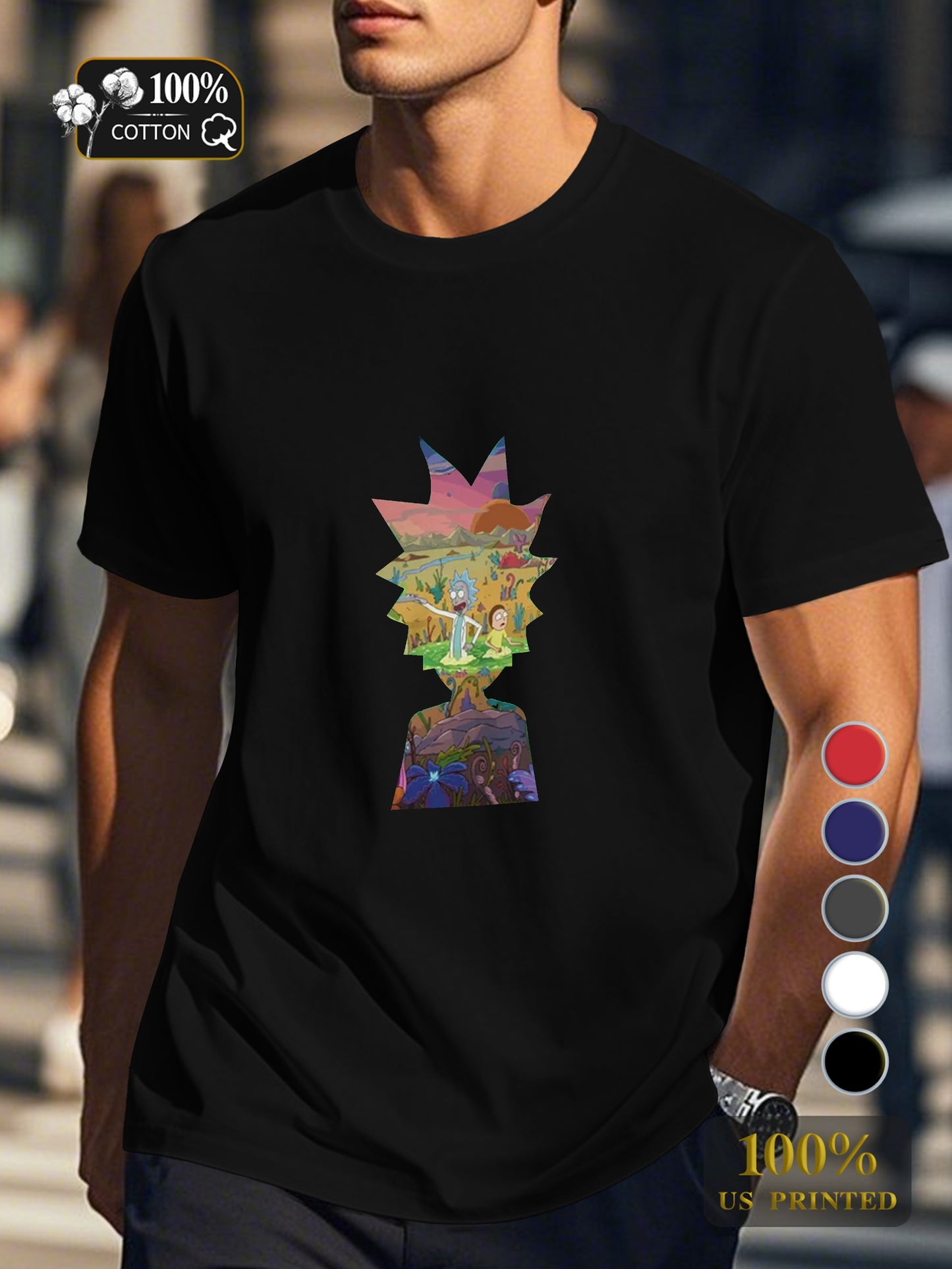 Ys 0718 6 Men's pure cotton Tshirt Comfort Fit
