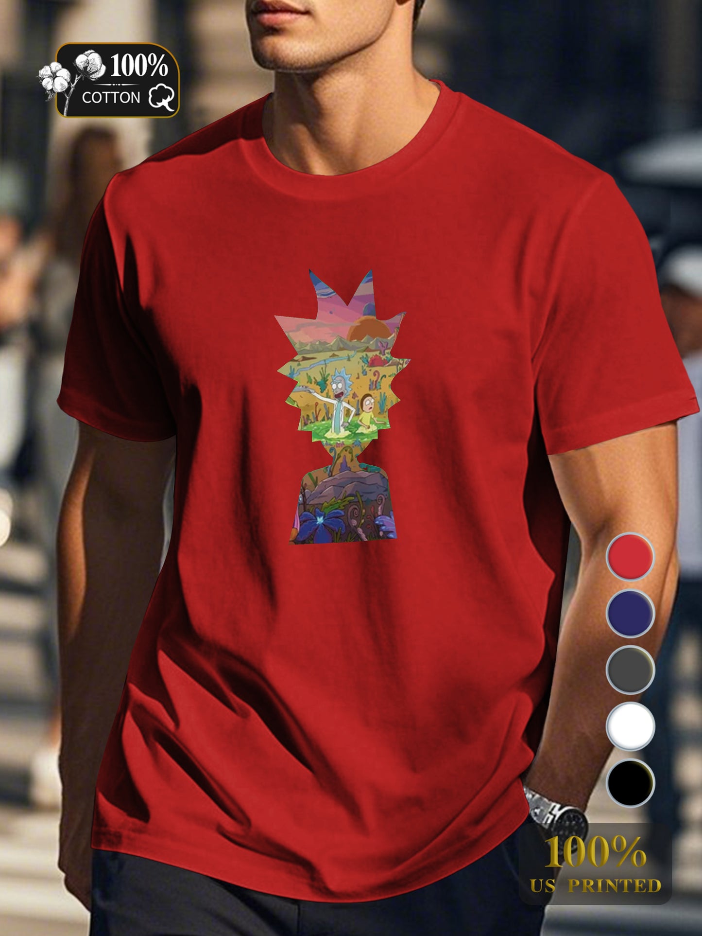 Ys 0718 6 Men's pure cotton Tshirt Comfort Fit