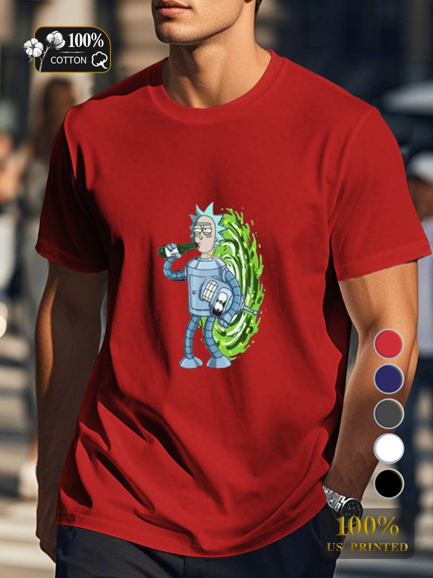 Ys 0718 7 Men's pure cotton Tshirt Comfort Fit