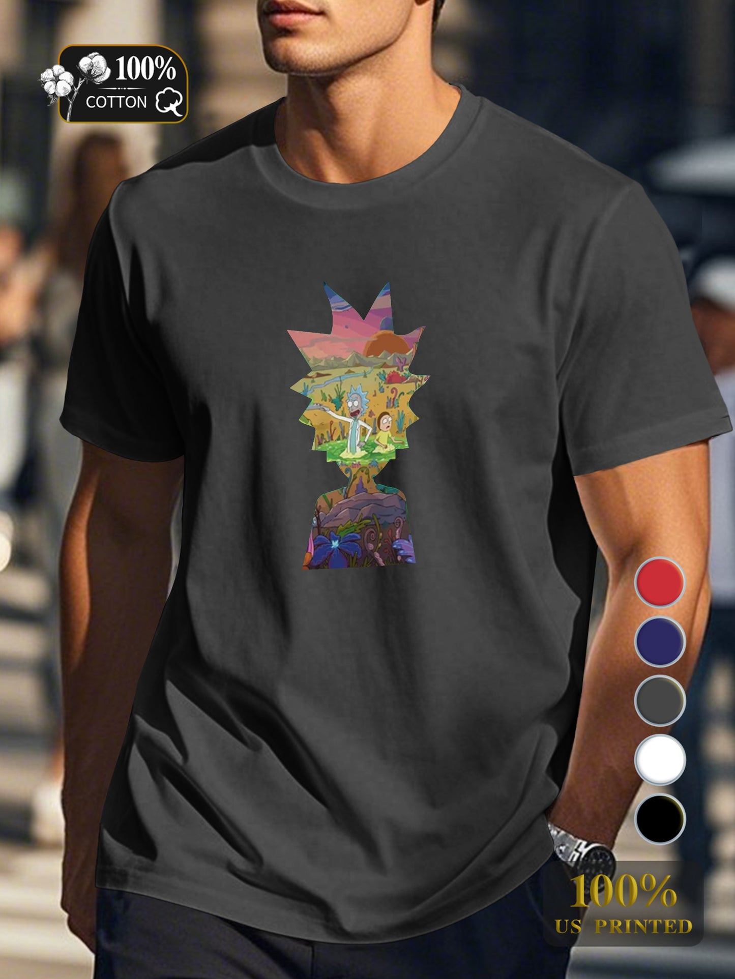 Ys 0718 6 Men's pure cotton Tshirt Comfort Fit