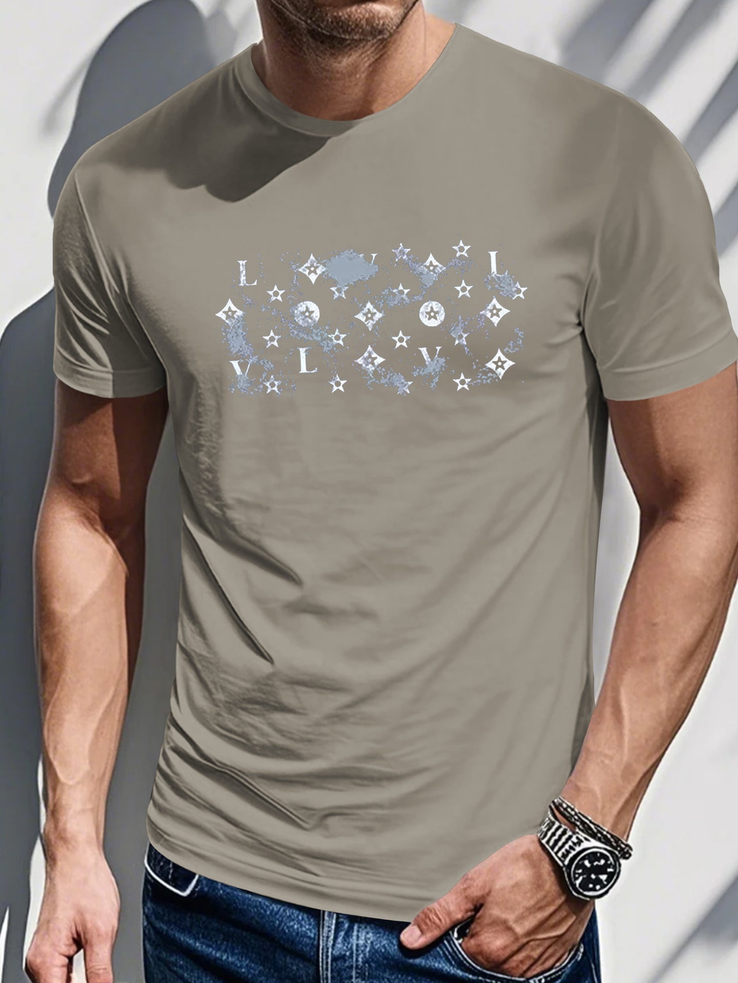 Cx 0711 4 Men's Short Sleeve T-shirt Summer T-shirt Top