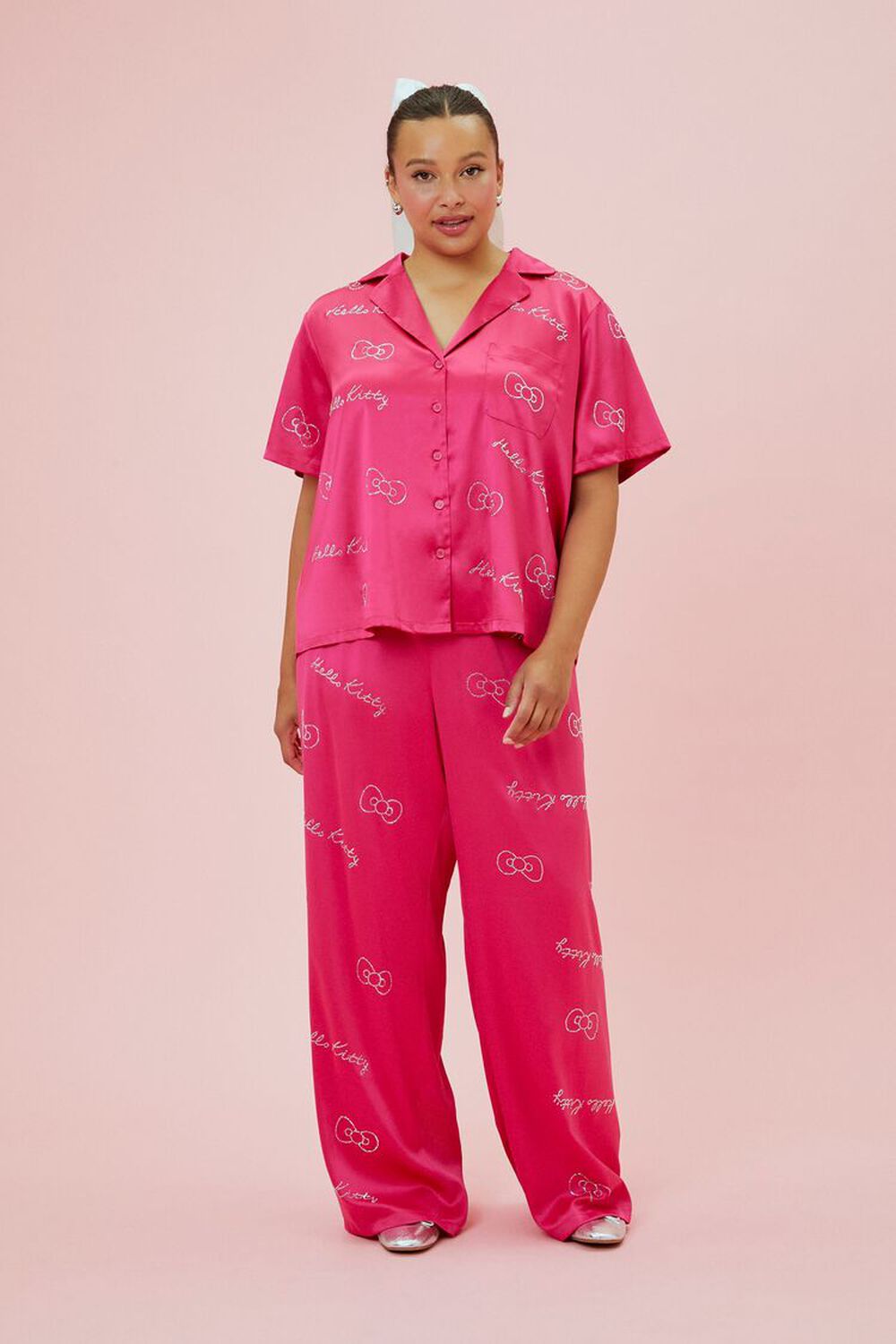 Hikitty Pajama Shirt & Pants Set