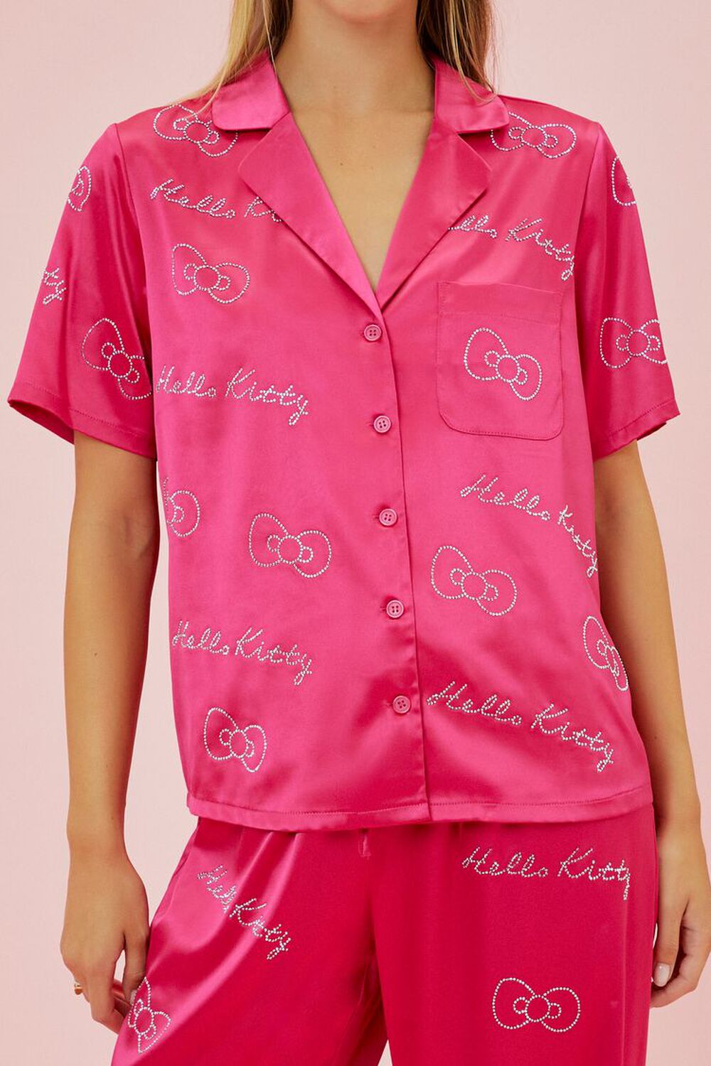 Hikitty Pajama Shirt & Pants Set