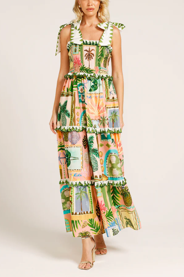 THE HANNAH TIERED MAXI DRESS