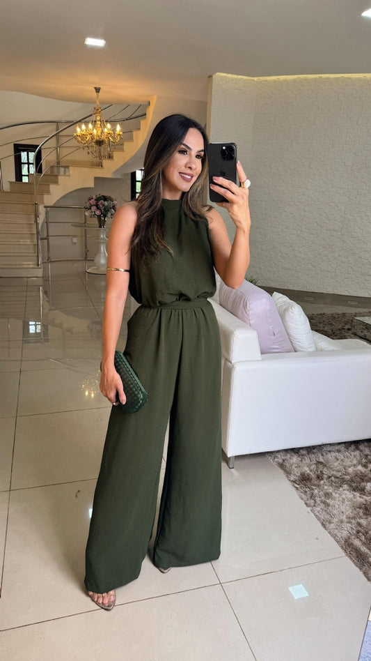 Military Green Jumpsuit