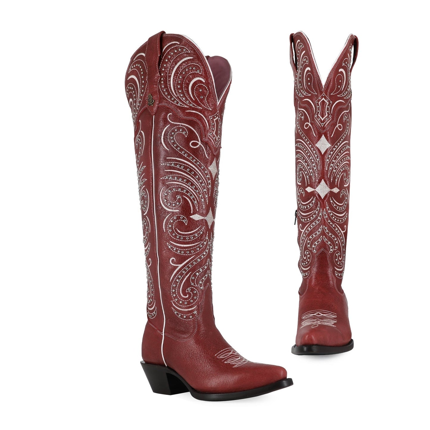 Alaska model leather cowboy boot for women