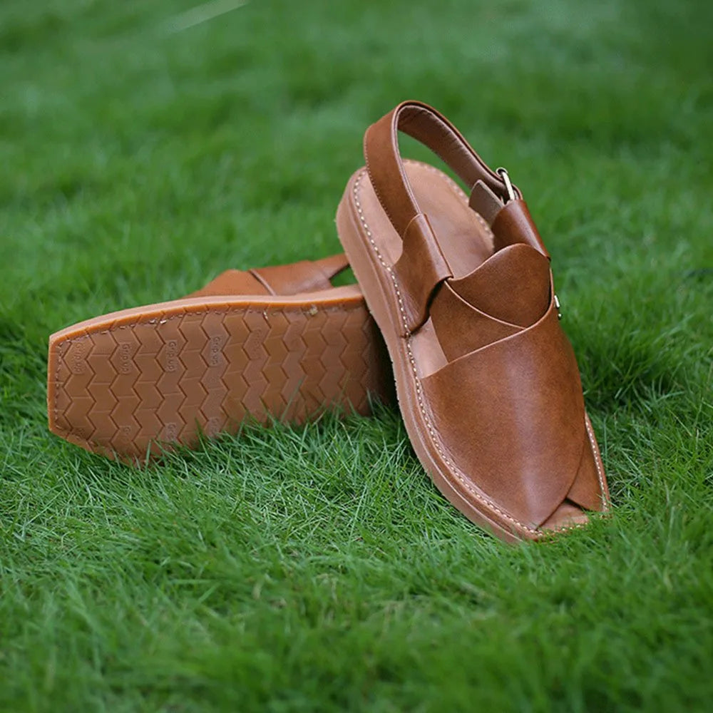 Handmade full leather sandals