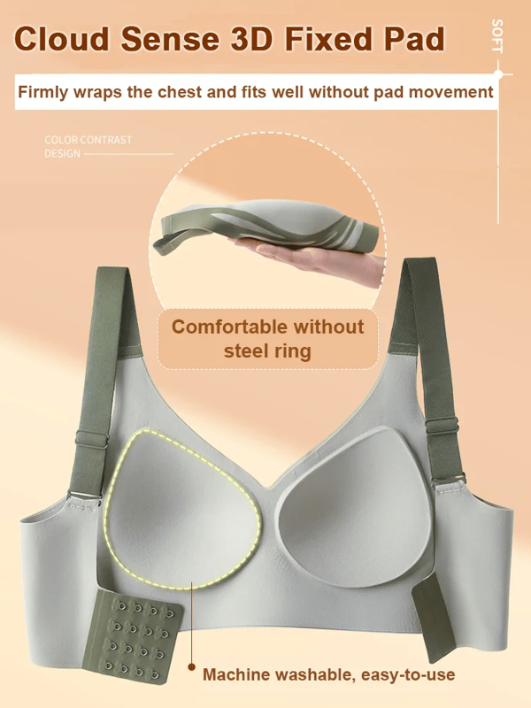 Lifting Anti-Sagging Wireless Push-up Bra