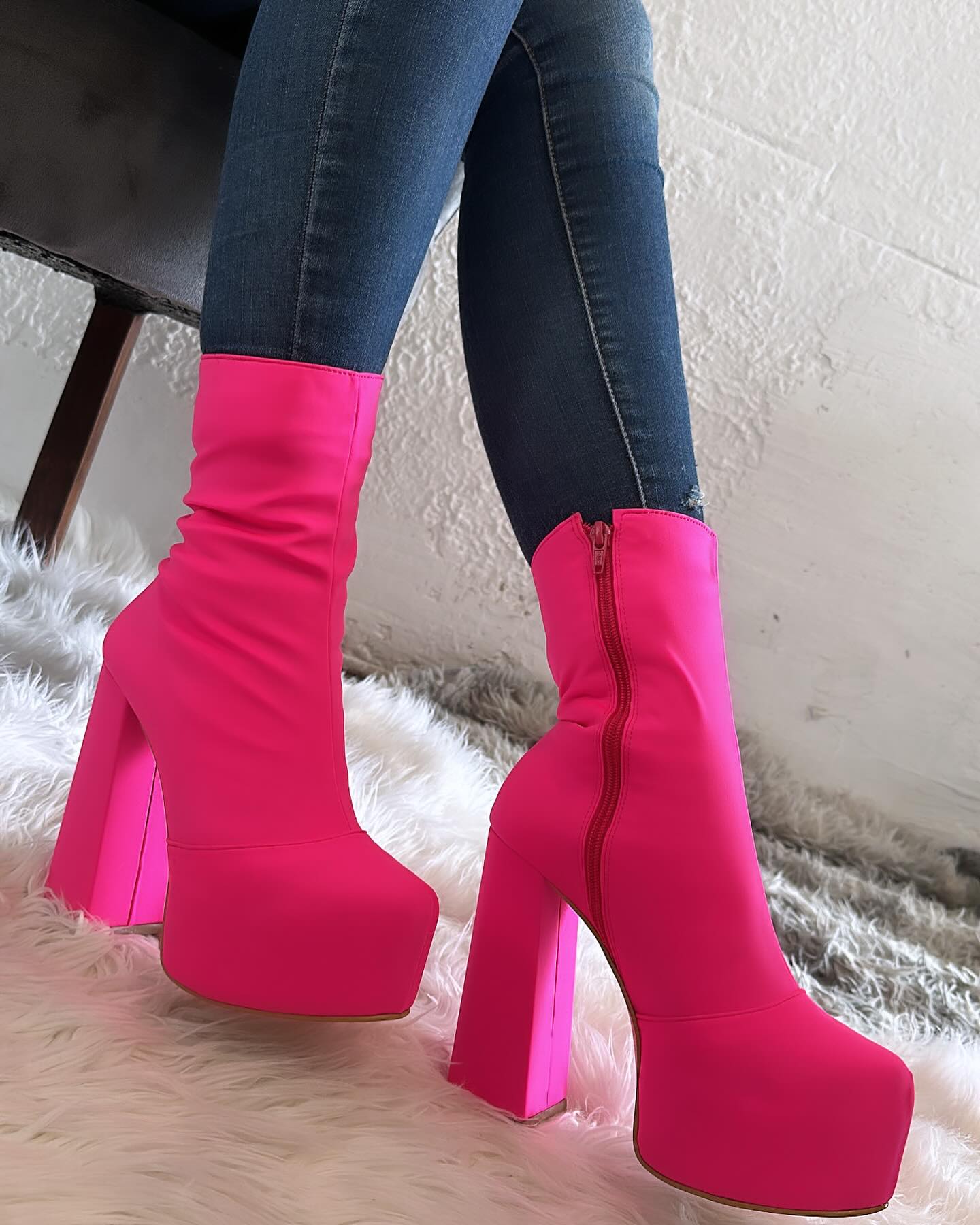 Platform Characteristic Fashion Boots Zipper Ankle Boots Shoes Boots