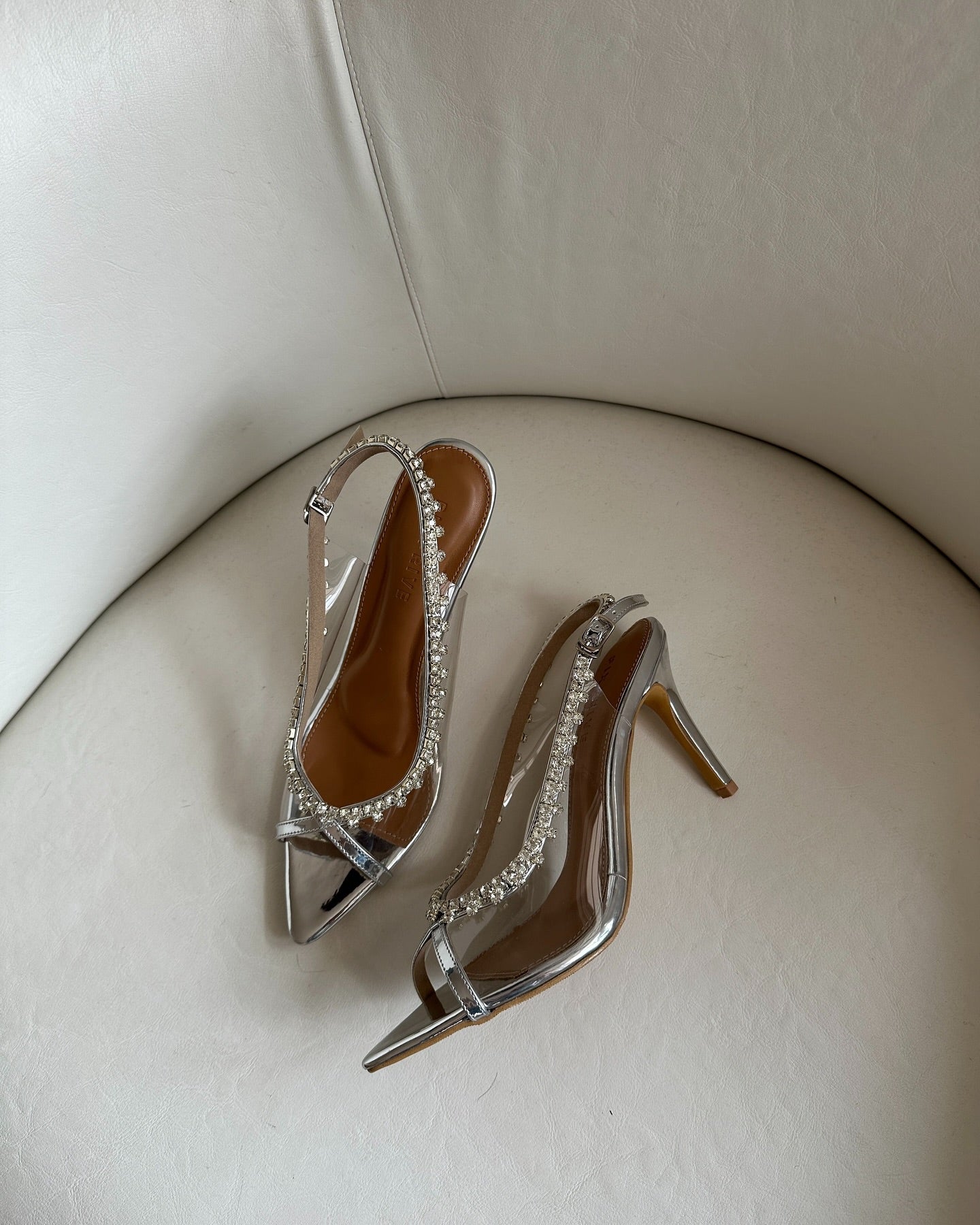 ADELAIDE CRYSTAL-EMBELLISHED SLINGBACK HEEL