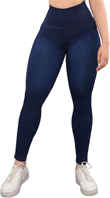 Women's Stretch Pull-On Jeans - Jegging Corte Colombiano (Available in Plus Size)