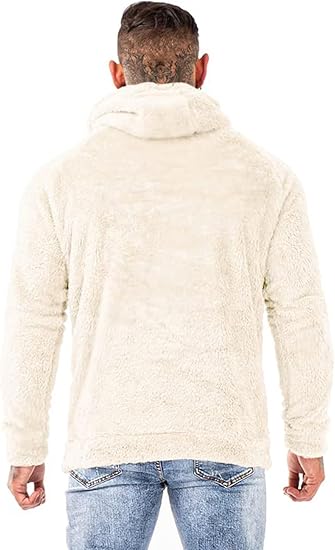 Fuzzy Sherpa Sweatshirt Fashion Pullover Fleece Hoodies