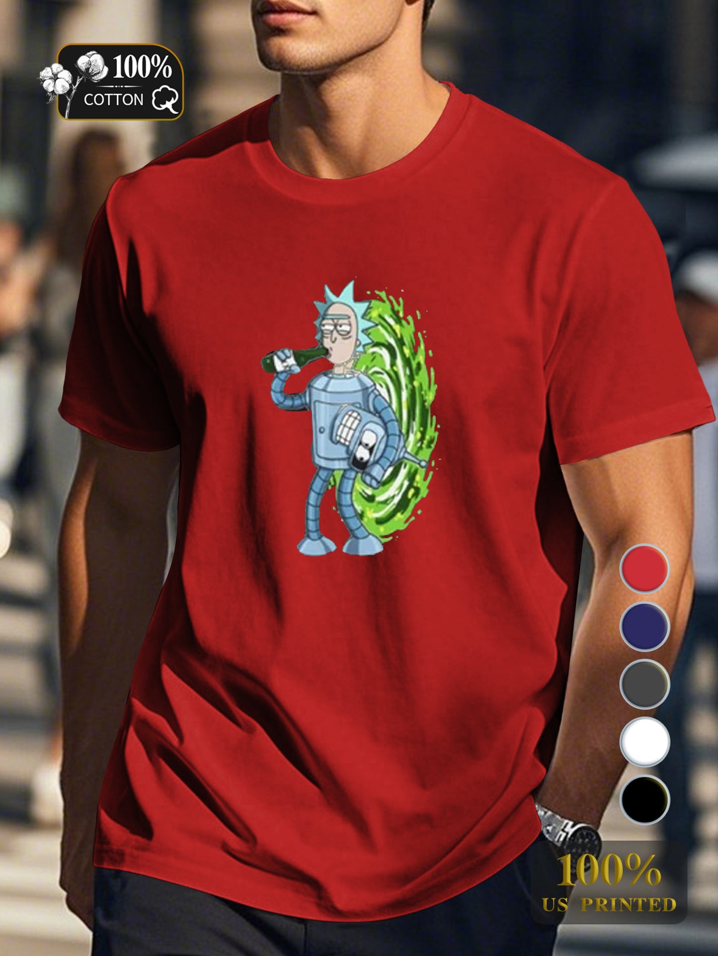 Ys 0718 7 Men's pure cotton Tshirt Comfort Fit