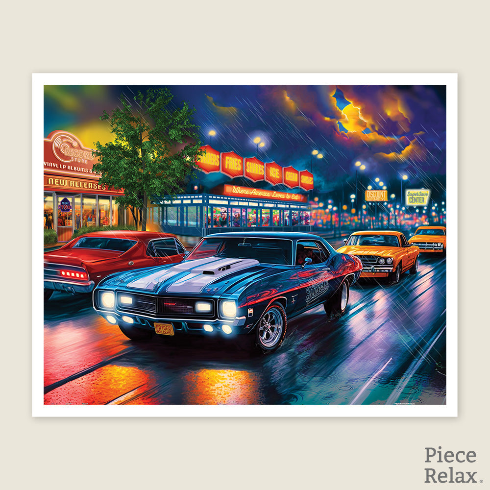 H3443 - 2000 Piece - Rain on The Boulevard