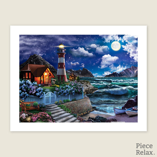 H3565 - 300 Piece - Lighthouse in the Night