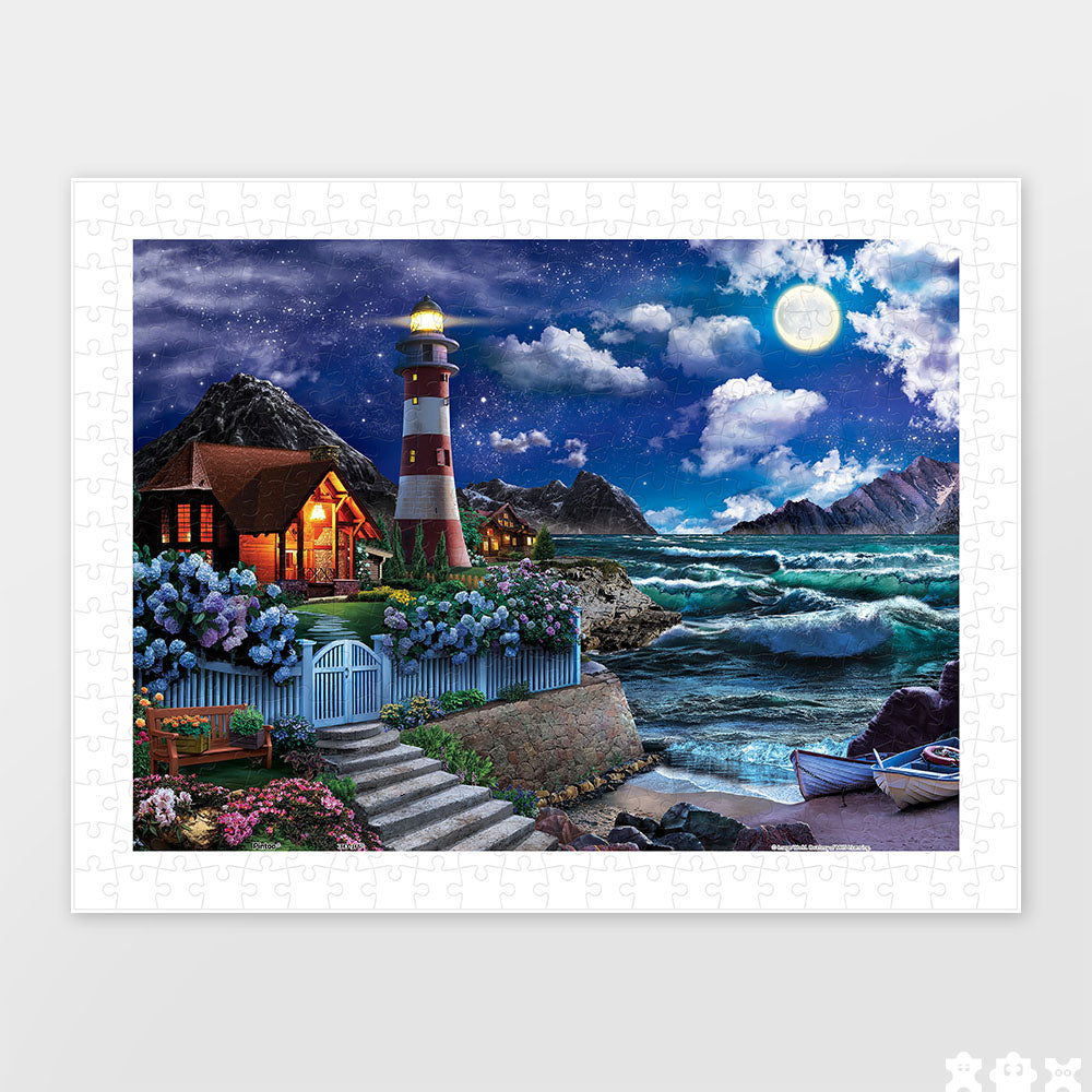 H3565 - 300 Piece - Lighthouse in the Night