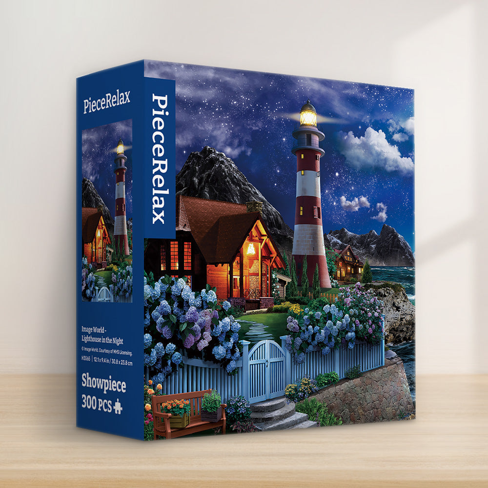 H3565 - 300 Piece - Lighthouse in the Night