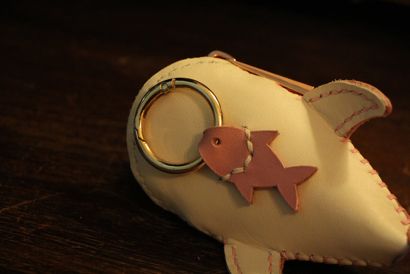 Handmade Leather Shark Coin Purse