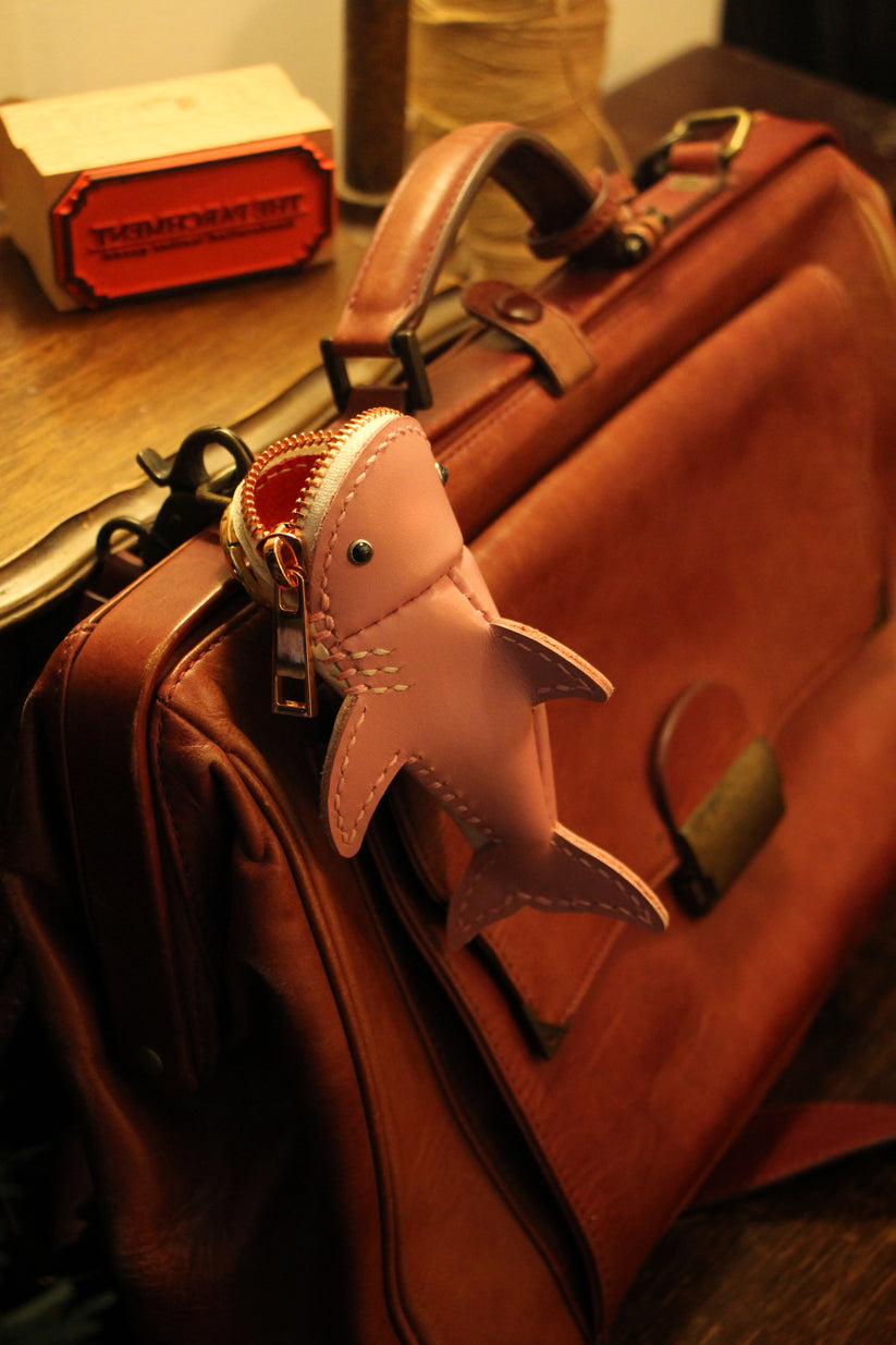 Handmade Leather Shark Coin Purse