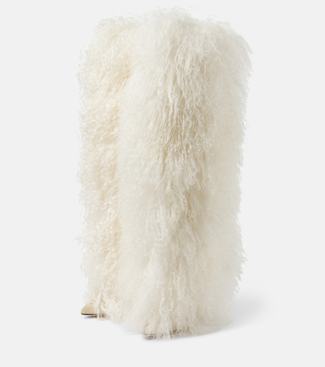 Shearling over-the-knee boots