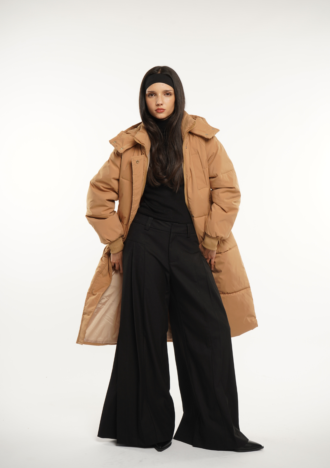 Hooded Long Puffer Jacket