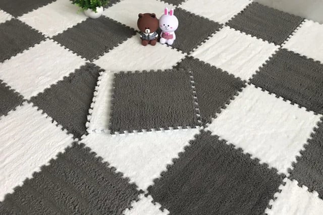 20pcs Soft Floor Milk Mat for home