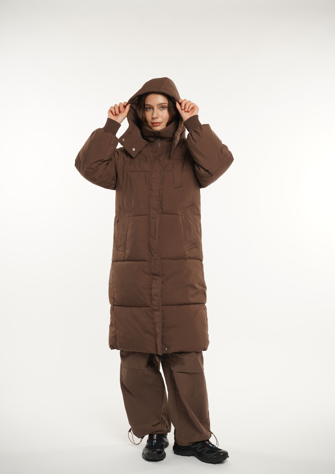 Hooded Long Puffer Jacket