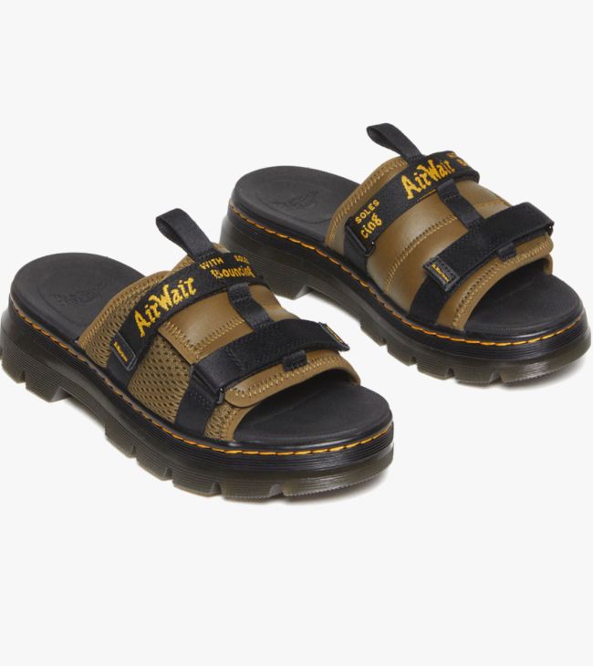 Ayce leather slides