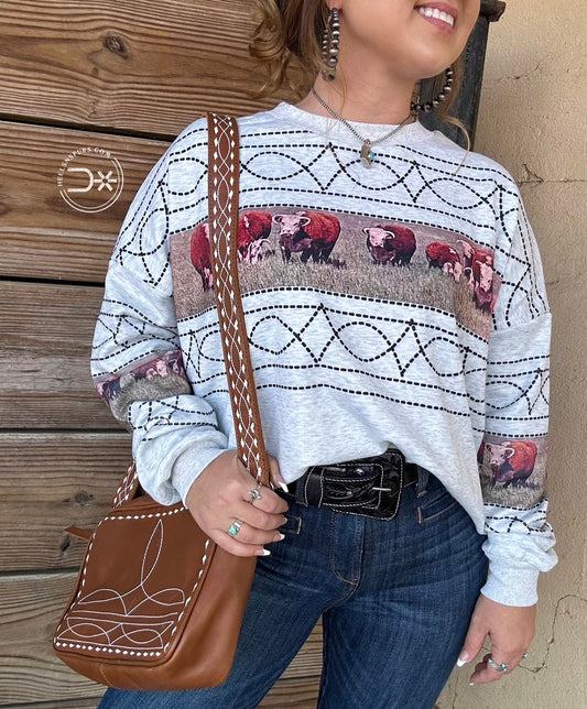 Howdy Hereford Pullover