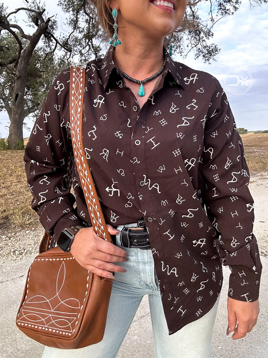 Branded Button Up ~ Ariat