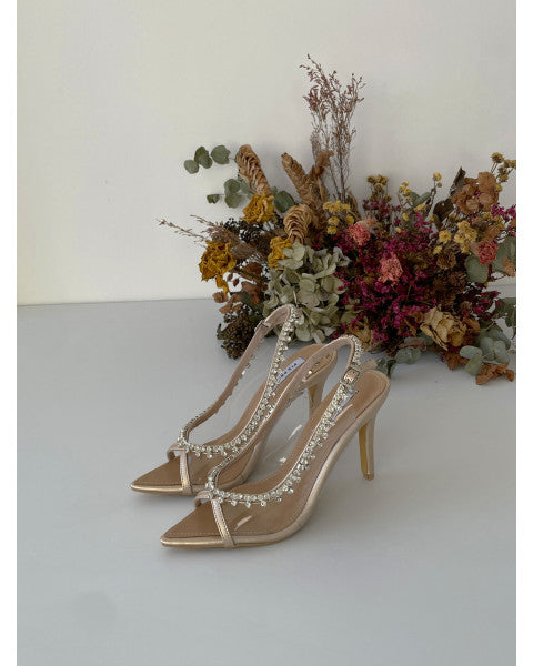 ADELAIDE CRYSTAL-EMBELLISHED SLINGBACK HEEL