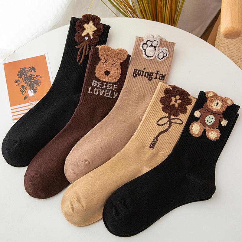 Plush series cartoon cotton stockings