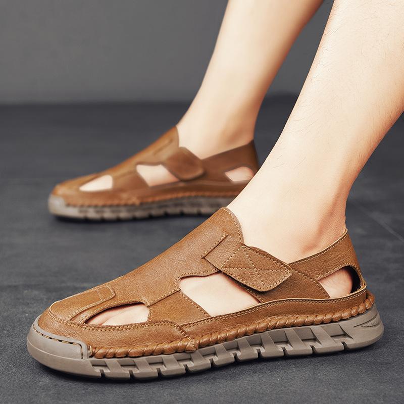 Breathable cowhide summer high quality sandals