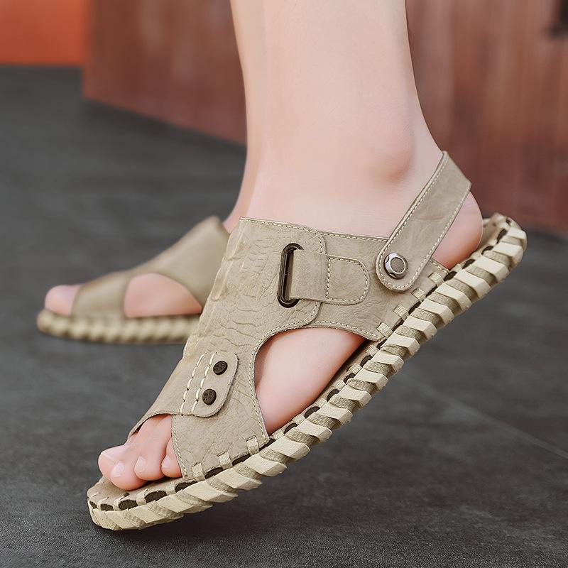 High quality men's cowhide sandals