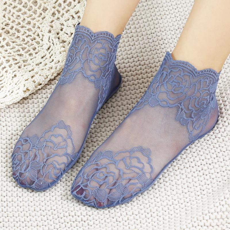 Rose lace socks