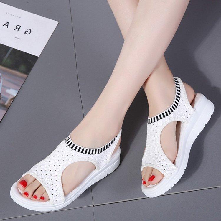 Elastic arch support loafers