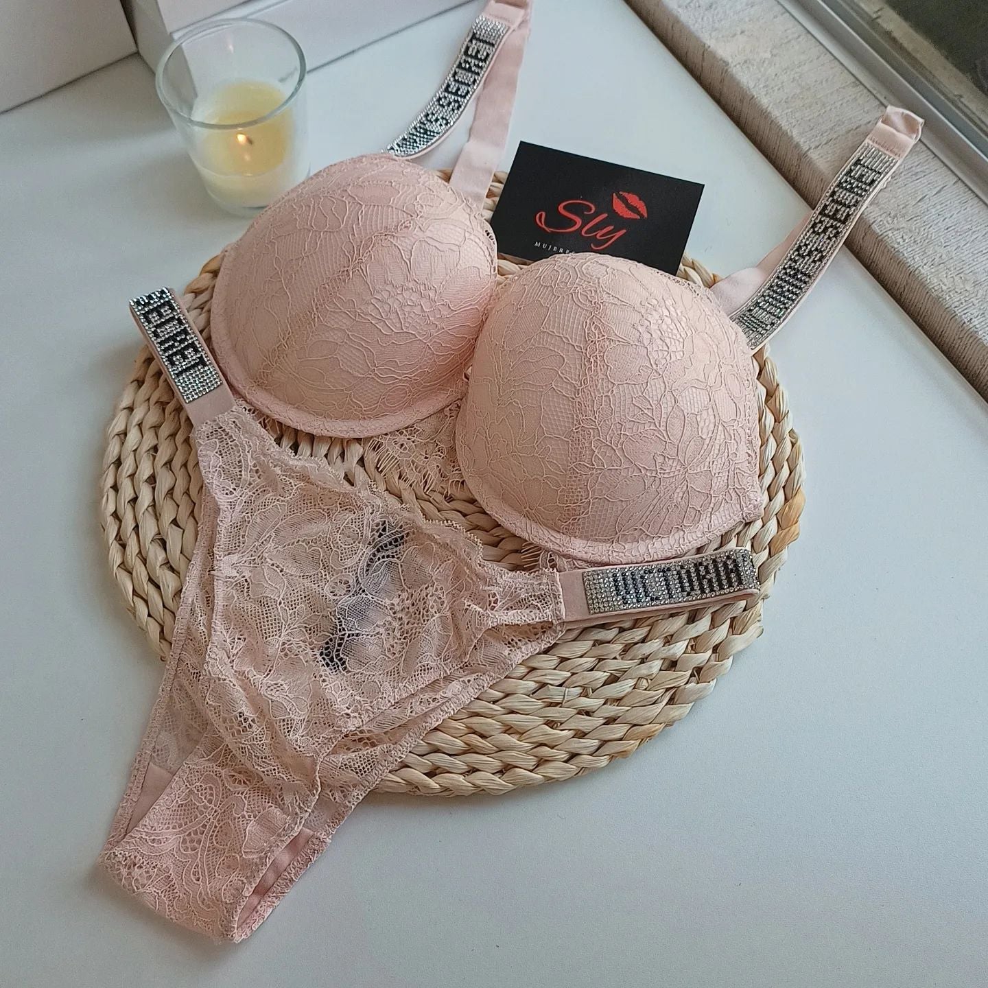 Lace mature women's underwear set