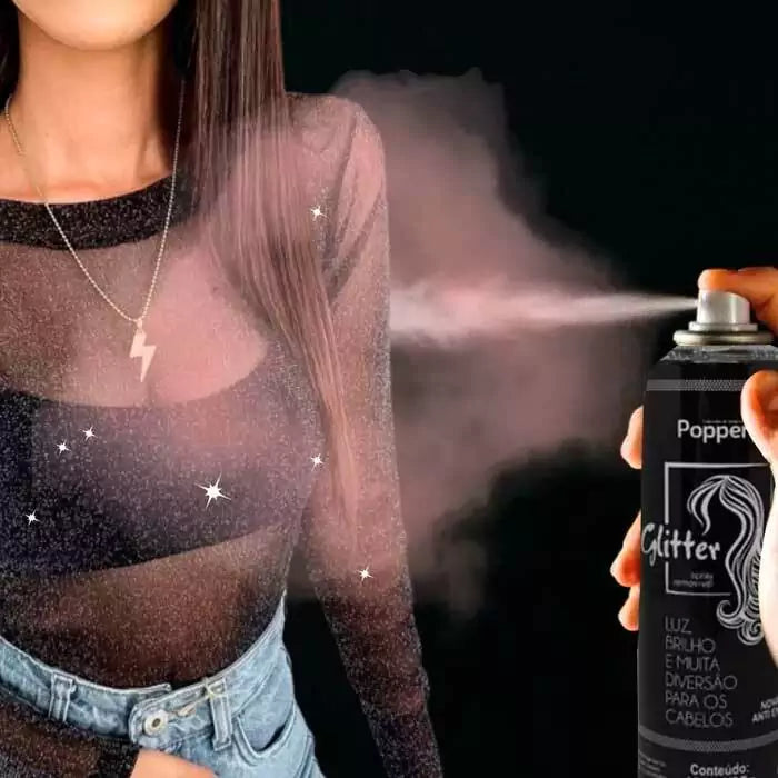 Glitter Popper Spray Hair Clothing Body Shine Carnival